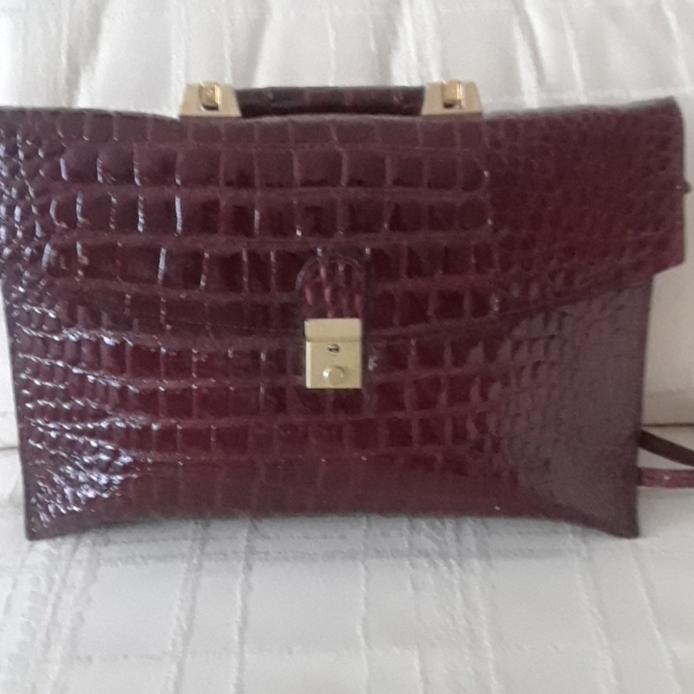 Crocodile Brown purse